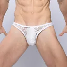 Мужское нижнее белье, сексуальные прозрачные стринги, стринги, трусы, дышащие трусы с пузырьковым мешочком, прозрачное мужское бикини, дышащее нижнее белье