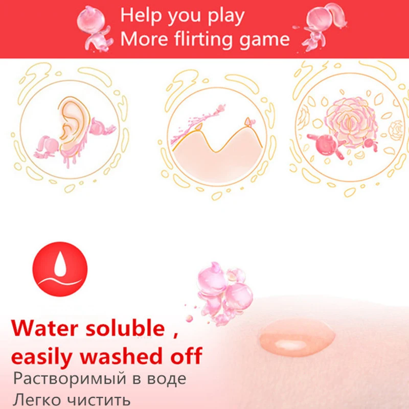 Лубрикант Durex для секса съедобное фруктовое масло клубника вишня гель с алоэ