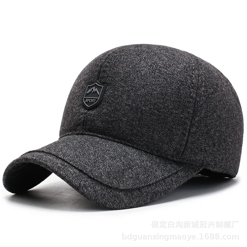 

Men's autumn and winter new Korean baseball cap outdoor leisure fashion cap thickened cold proof warm cotton hat