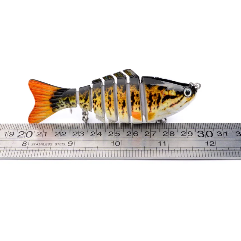 5pc 10cm 15g Wobblers Pike Fishing Lures Artificial Multi Jointed Sections Hard Bait Trolling Carp Tools | Спорт и развлечения