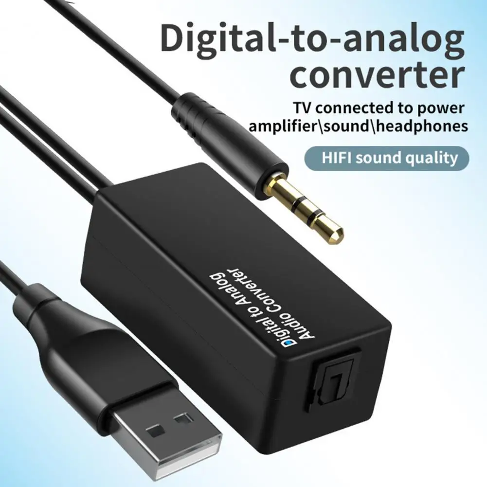 D15 Audio Converter Cable HiFi Stable Transmission PVC Digital to Coaxial Analog Optical Fiber Adapter for DVD | Компьютеры и офис