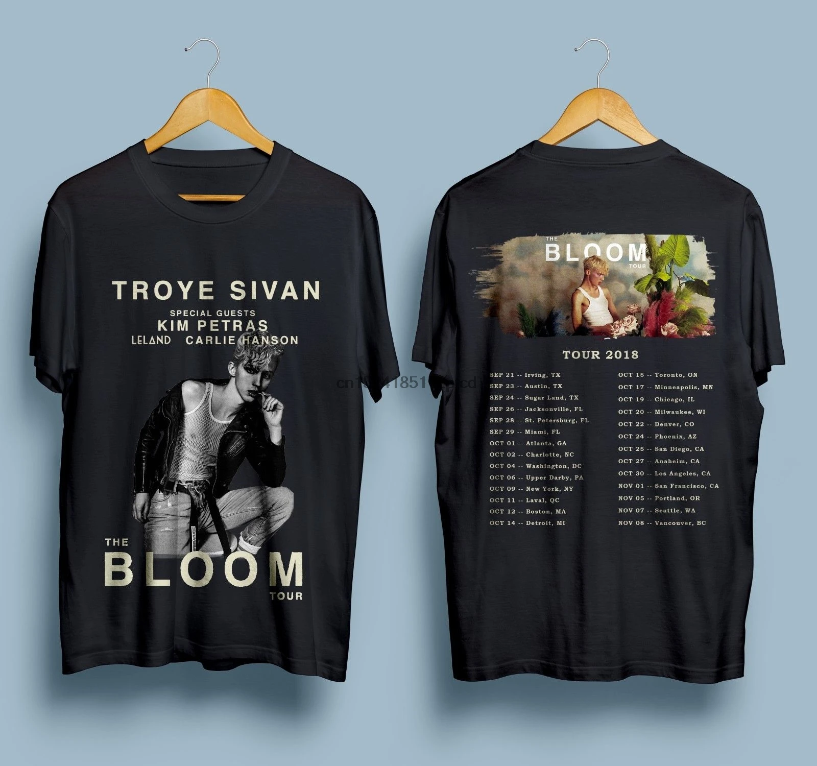 

New TROYE SIVAN THE BLOOM TOUR 2019 T Shirt Mens Size S-2XL 100% Cotton T Shirts Brand Clothing Tops Tees