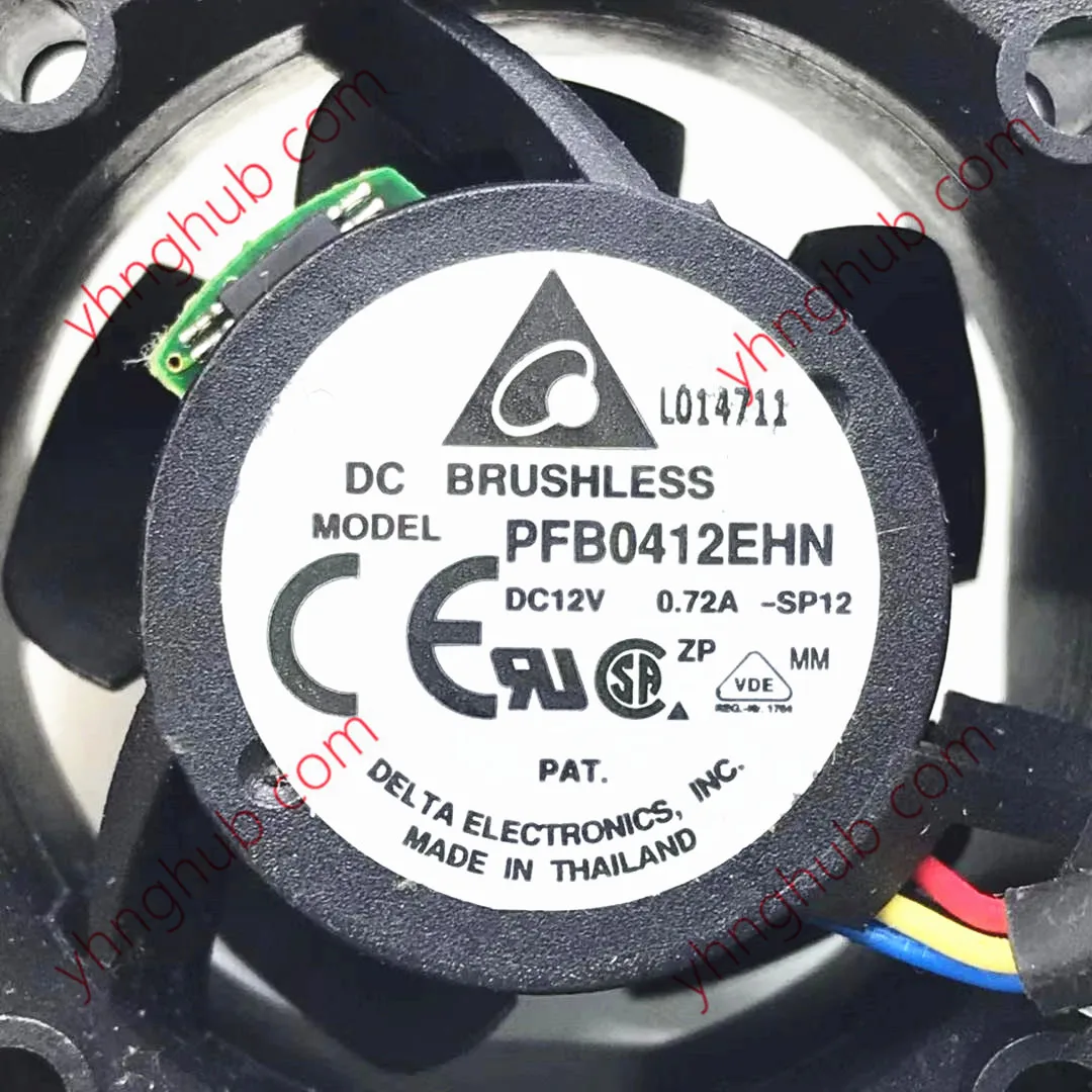 Вентилятор охлаждения сервера Delta Electronics PFB0412EHN SP12 постоянный ток 12 В 0 72 А 40x40x28 мм 4