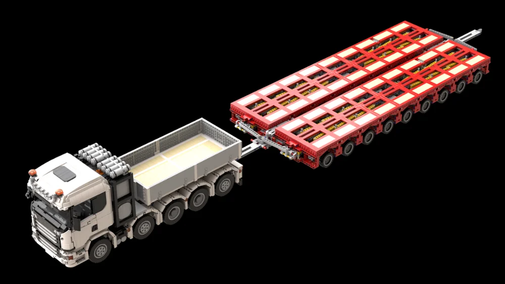 конструктор moc scania тягач трейле