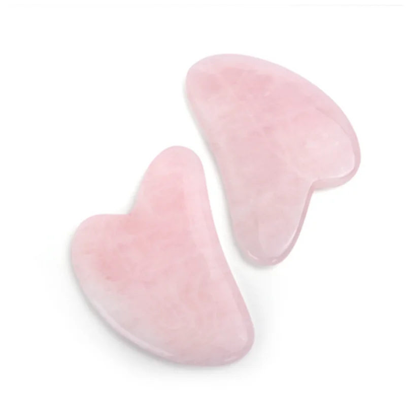

1Pcs Natural Face Gua Sha Scraper Heart-shaped Jade Stone Gua Sha Board Acupoint Face Eye Care SPA Massage Tool for Face Chin