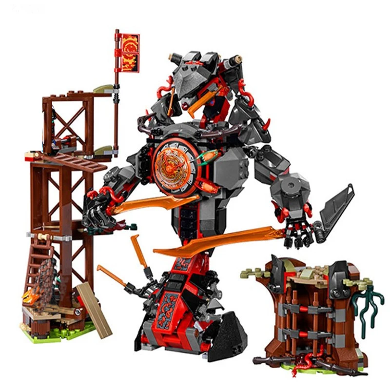 

734Pcs 10583 Mini Figures Set Compatible Dawn of Iron Doom Building Blocks 70626 Toys for Kids Block Size