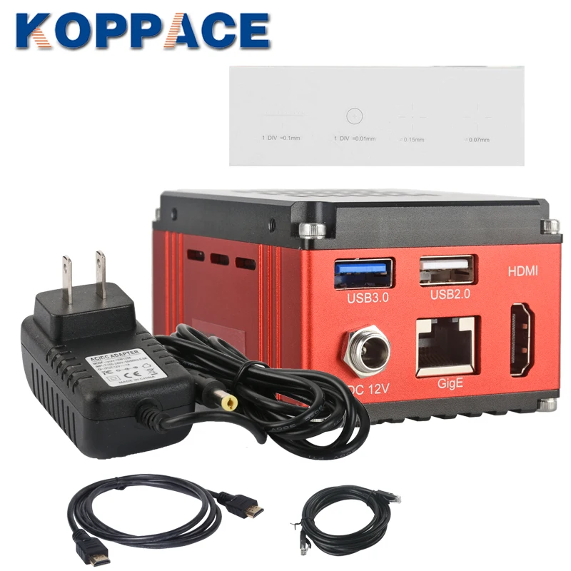 Микроскоп для измерения KOPPACE 4K HD электронный микроскоп с двумя кронштейнами 3 5x-180X