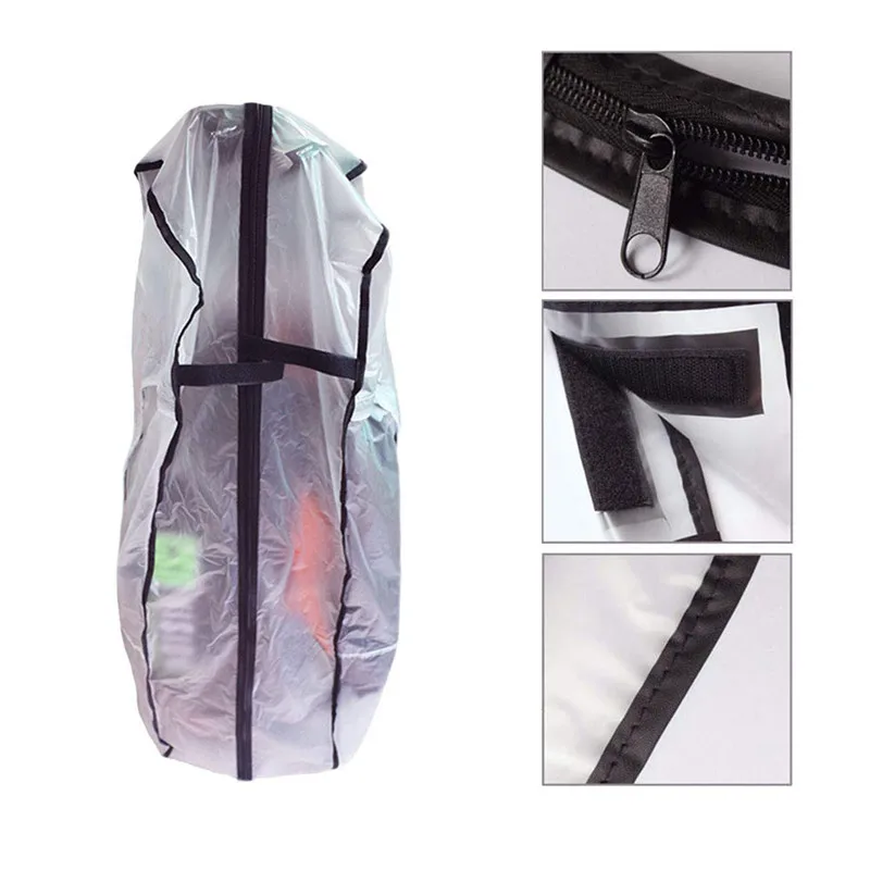 

PVC Waterproof Golf Bag Hood Rain Cover Shield Outdoor Golf Pole Bag Cover Durable Dustproof Cover golf course Accessories 2019
