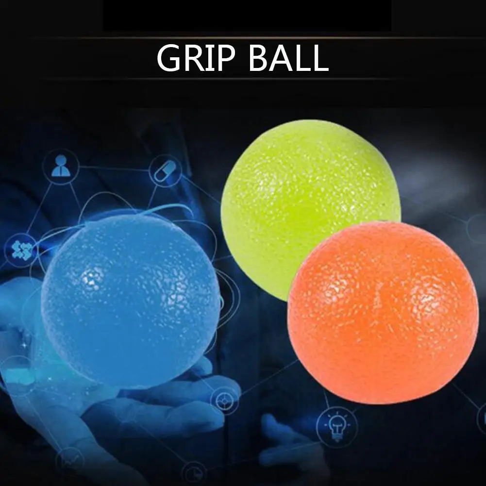 

New Silicone Massage Therapy Grip Ball For Hand Finger Strength Decompression Equipment Stress Ball Fitness Relief Exercise J4H6