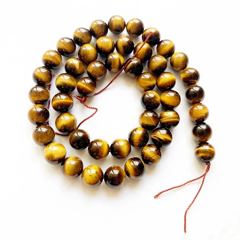 Natural Healing Crystal Beads Strand Gold Red Green Blue Tiger Eye Stone Loose Round 4 6 8mm | Украшения и аксессуары