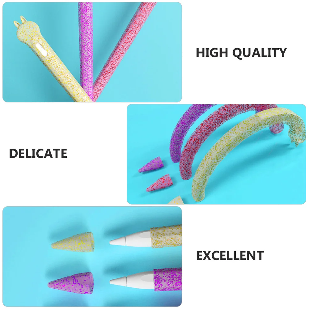 

1pc Stylus Pen Cover Silicone Protective Sleeve Compatible for Apple Pencil 2