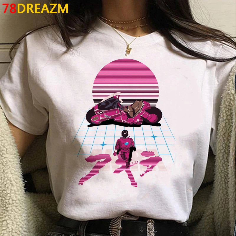 

Initial d Akira clothes male kawaii streetwear aesthetic summer top white t shirt couple clothes
