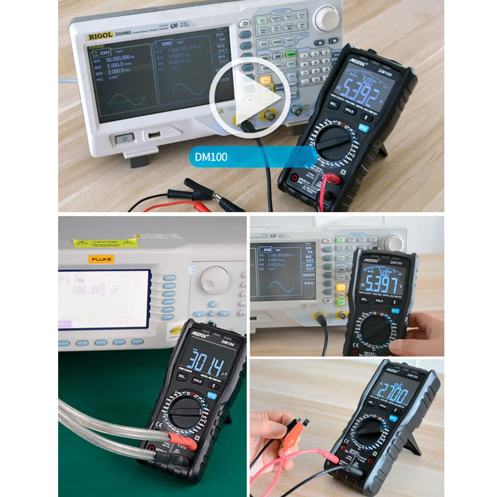 MESTEK DM100 цифровой мультиметр высокая скорость умный двухъядерный T rms NCV