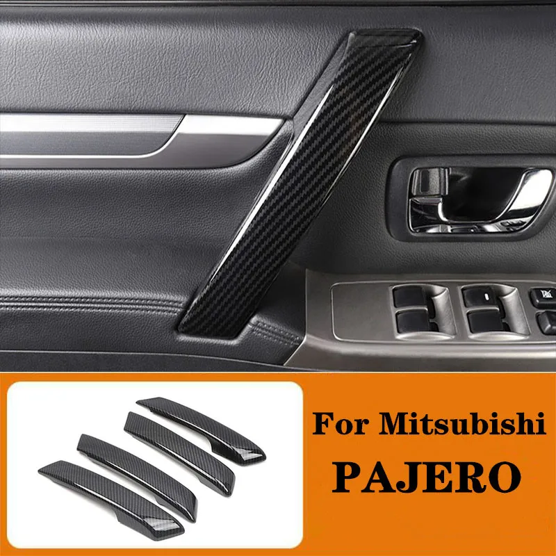 Для Mitsubishi PAJERO 2007 2008 2009 2010 2011 2012 2013 2014 2015 2016 2017 2018 2019 углеродного волокна Цвет