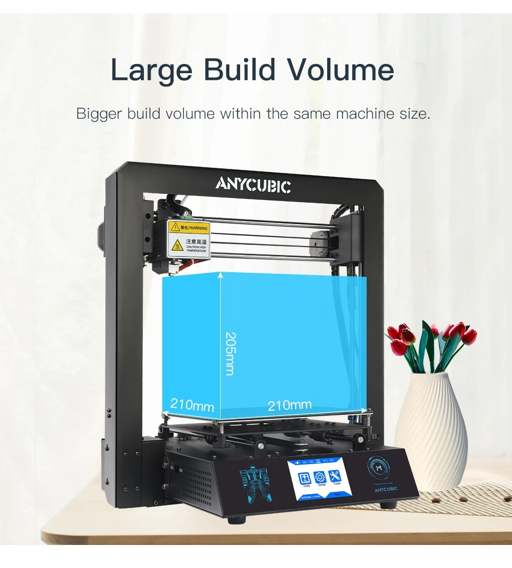 ANYCUBIC I3 Мега 3d принтер жесткая металлическая рамка размера плюс TFT сенсорный экран решетчатая платформа настольная насадка DIY Набор 3d Принтер Комплект