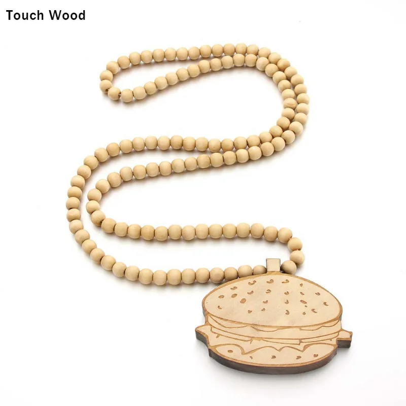 

Hip Hop Jewelry / Hamburger Bead Necklace / dropshipping accessory