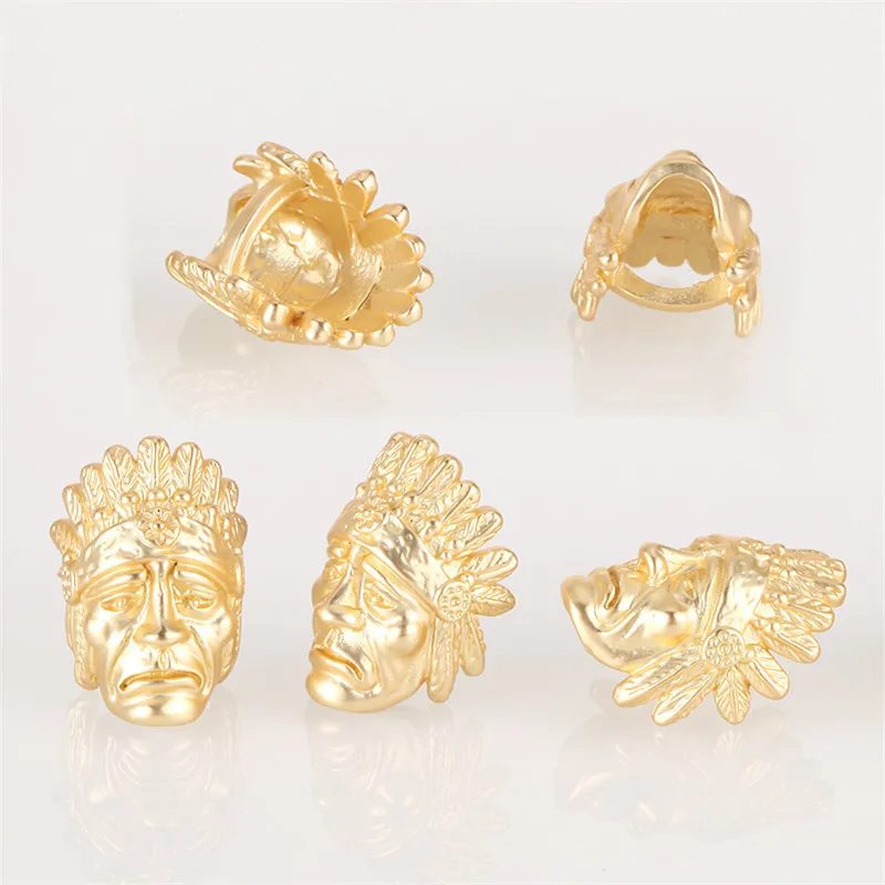 Для изготовления Паракорд зажим в форме шарика с золотым покрытием