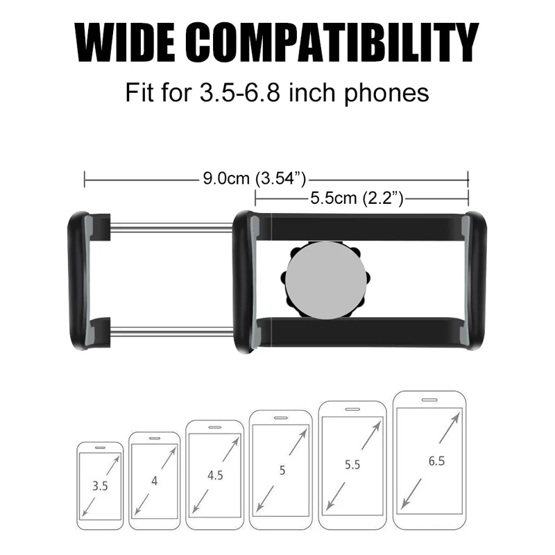 Universal Car Phone Holder Dashboard Clip HUD Anti-Slip GPS Cell Phone Mount Stand for iPhone Samsung Galaxy Xiaomi Smartphones