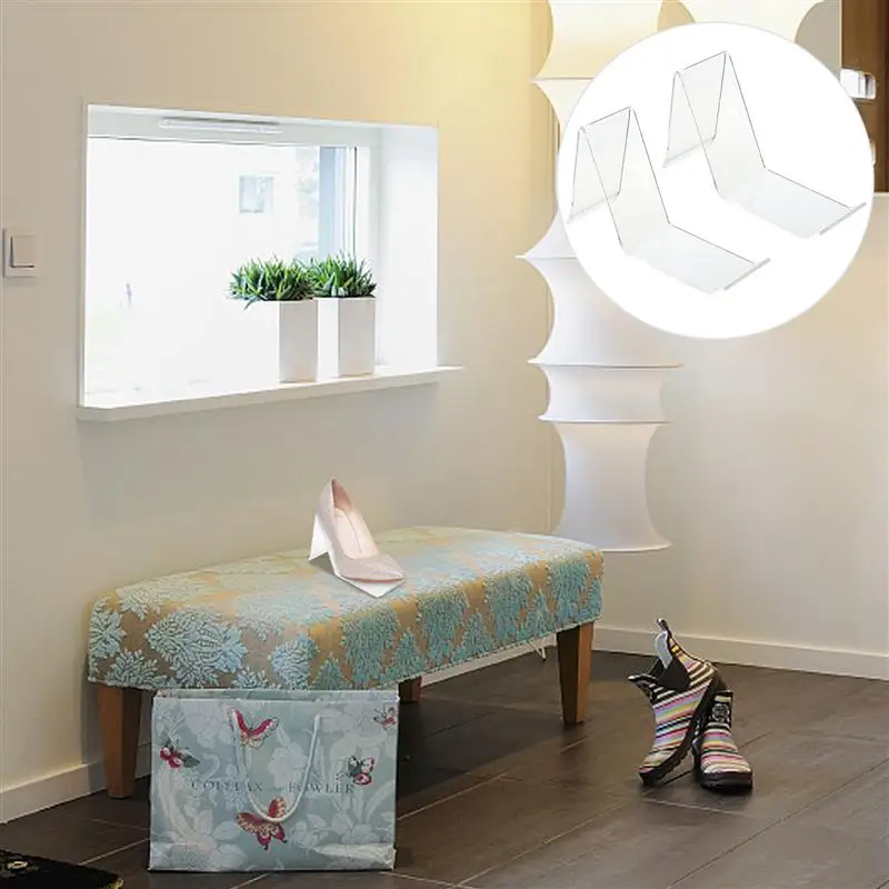 

2pcs Shoe Display Racks Shopping Center Durable High Heels Sneaker Display Holder Display Stand