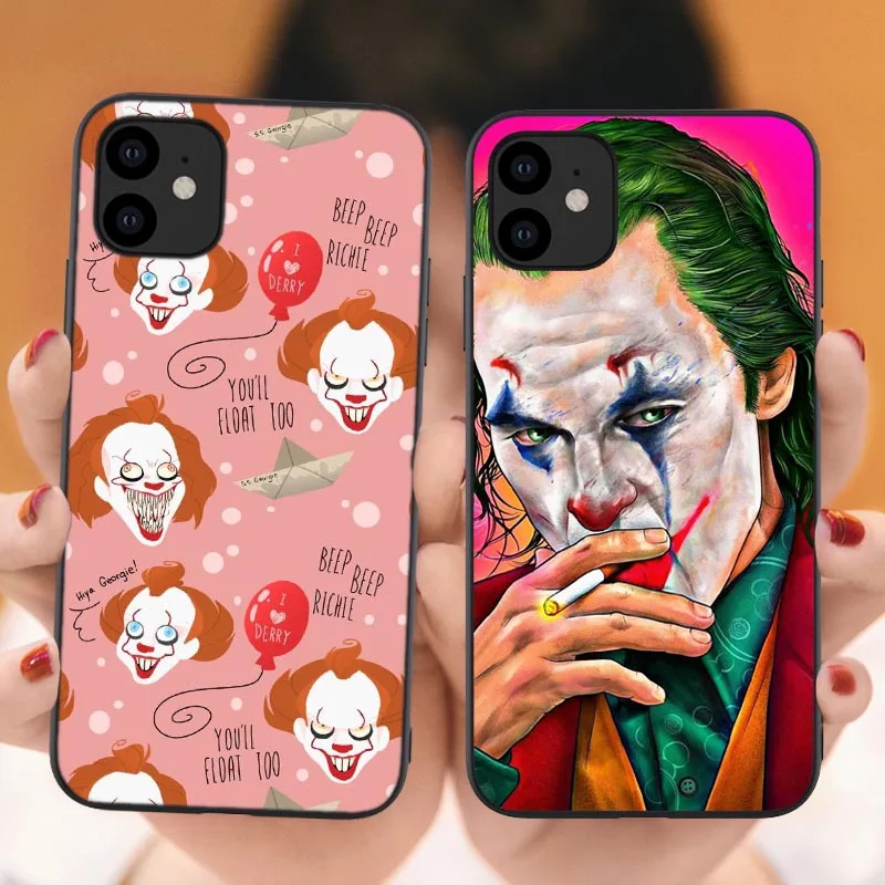 Чехол Joker Horror Movie Joaquin Phoenix для iPhone 11 Pro Max X 7 8 Plus XR XS MAX Black