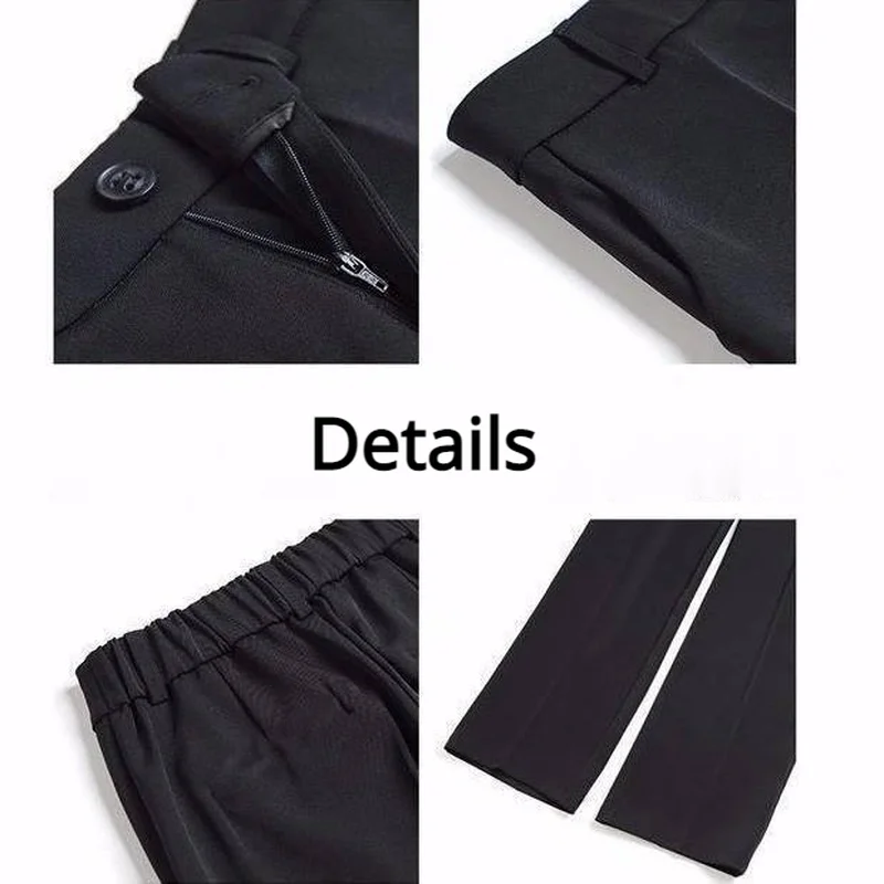 

Casual Pants Women Straight All-match Ankle-length New Solid Loose Students Elegant Fashion Korean Style Chic Female Bottom Ins