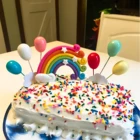 1 Набор, Радужный Топпер для торта, медиаторы для кексов, украшения для дня рождения, воздушные шары в виде облаков