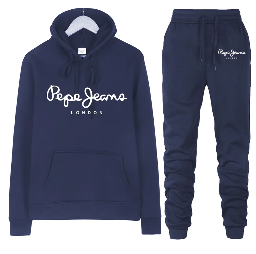 

2021 New Spring Autumn Women's Hoodie Two Piece Set Sportswear Daily Women's Tracksuit Pullover With Print Logo