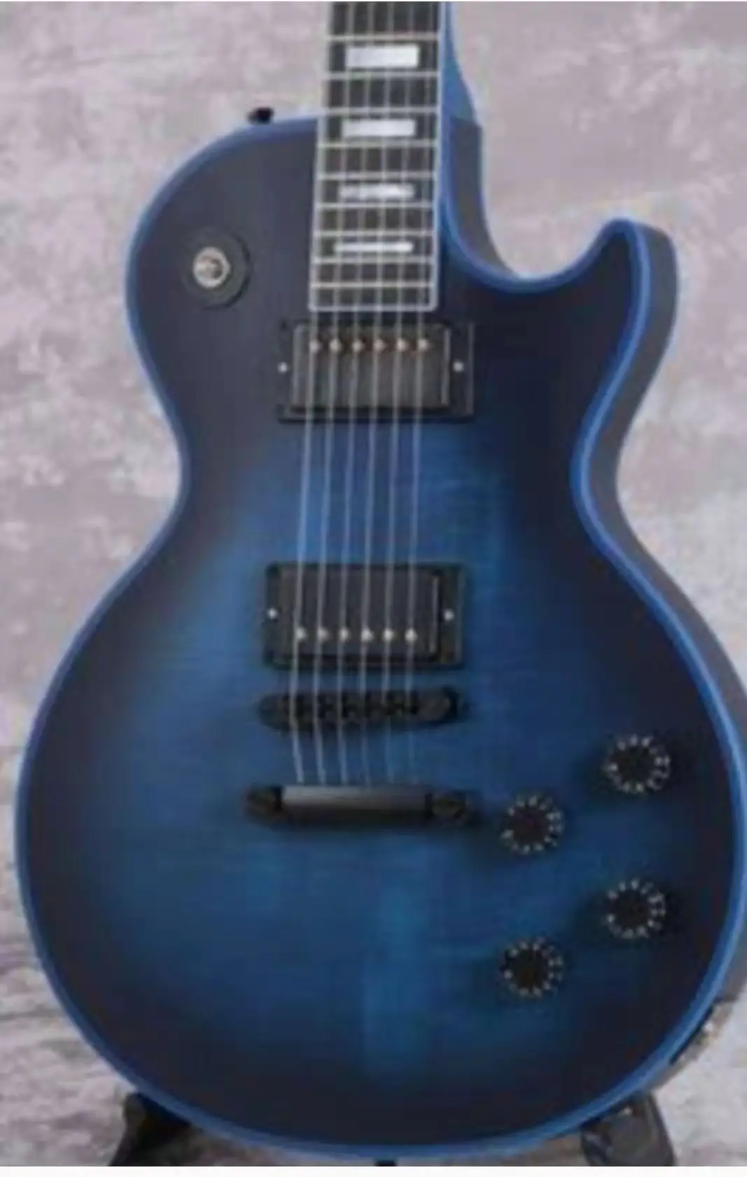 

Электрогитара, персонализированная де тиенда... Корпус каоба сотовый с pintura azul y encuadernación azul Envío Gratis