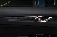 lapetus inner door handle bowl decoration panel stripes cover trim interior fit for mazda cx 5 cx5 2017 2021 carbon fiber look