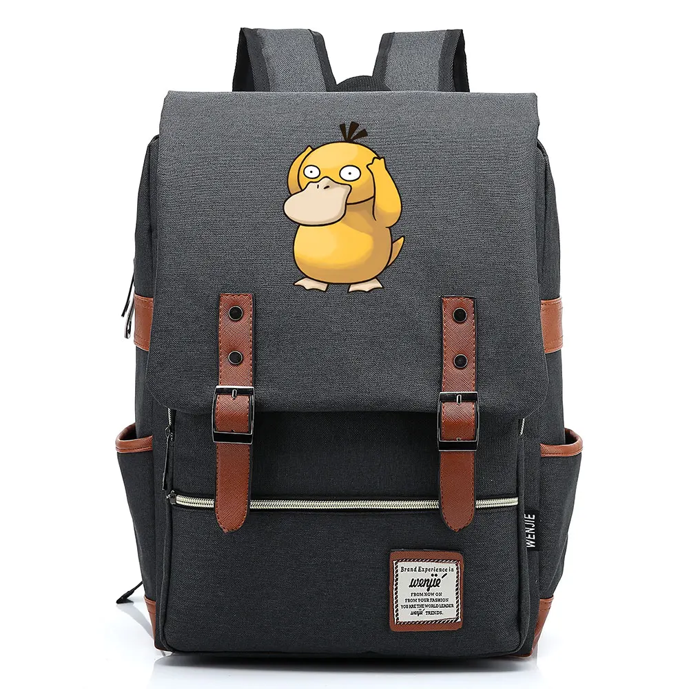 B1808 Fashion New Cartoon Cute Cokemon Buckle Children School bag Teenagers Student Schoolbags Women Bagpack Men Backpack | Багаж и сумки
