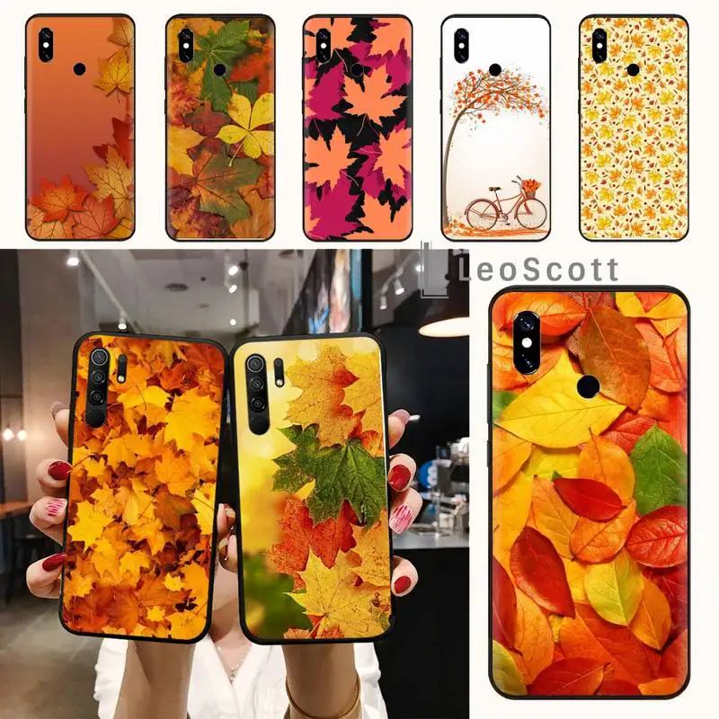 

Harvest Autumn Leaf Phone Case For Xiaomi Redmi note 7 8 9 t max3 s 10 pro lite funda shell coque cover