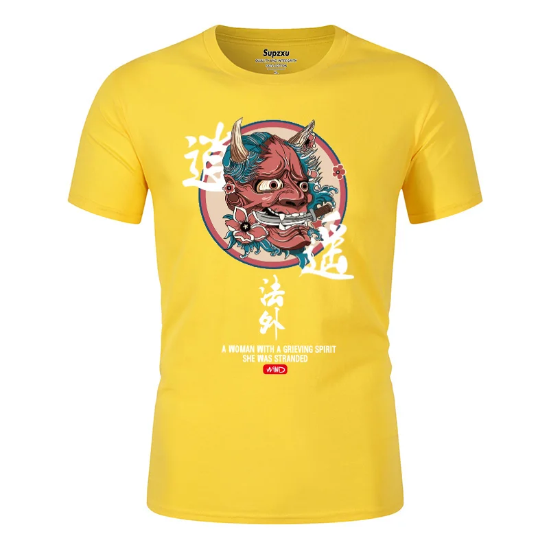 

2020 new lovers clothing Japanese Harajuku street clothing urban style short-sleeved T-shirt hip-hop casual cotton pure Ito men'