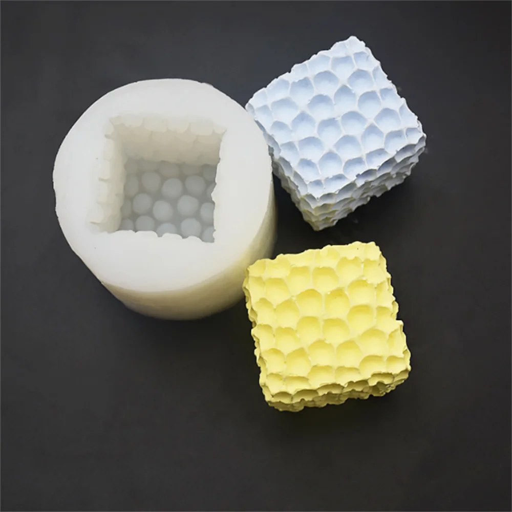 DIY Ins квадратный Куб 3D Пирамида волшебный шар круглая свеча силиконовые формы