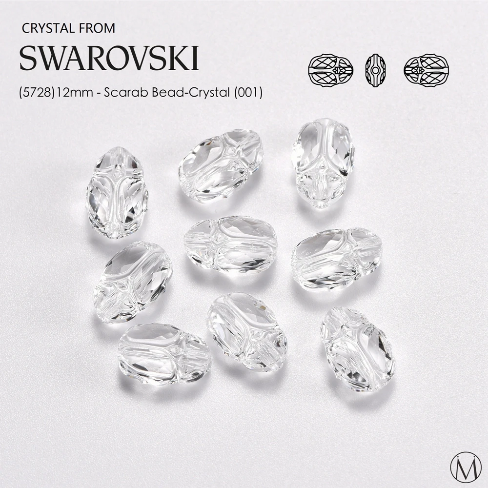 Scarab бусины из кристаллов Swarovski 1 шт. 5728-12 мм ручной работы ювелирные аксессуары |