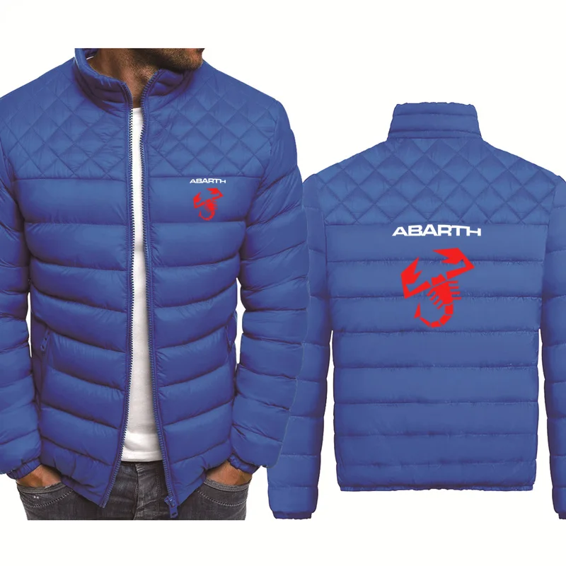 

NEW Spring Autumn Abarth Car Logo Printing Men Zip Jacket Fashion Casual Cotton High Quality Thicken Warm Wool Fleece Jacket