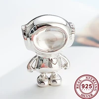 100 925 sterling silver bead astronaut tommy beading fit pandora women bracelet necklace diy jewelry
