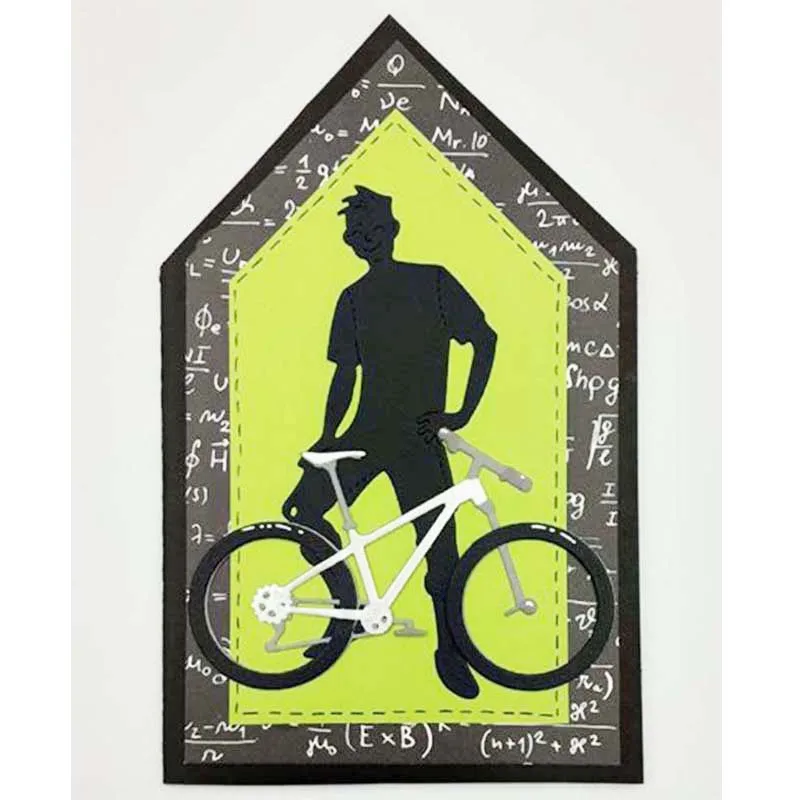 Весна 2020 металлический Трафаретный вырубной штамп для велосипеда поделочная