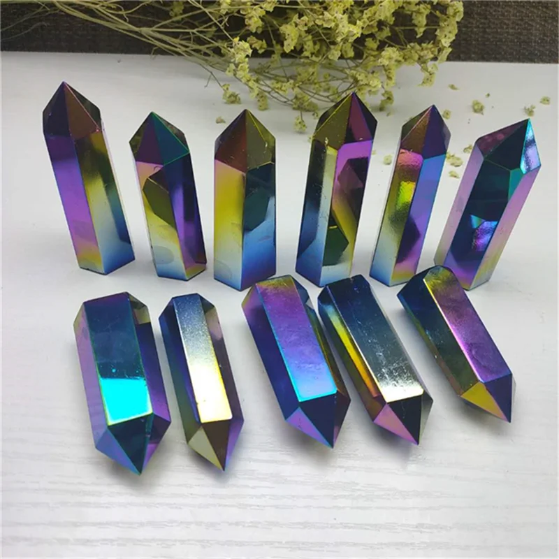 

Природный Кварц aura crystal wand point tower Исцеляющие камни для украшения дома