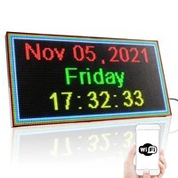 p3mm led sign display wifi programmable rgb multi language bright message led display board with smd for advertisinglivestore