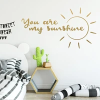 hot you are my sunshine wall sticker removable wall stickers diy wallpaper for children home decoration accessories