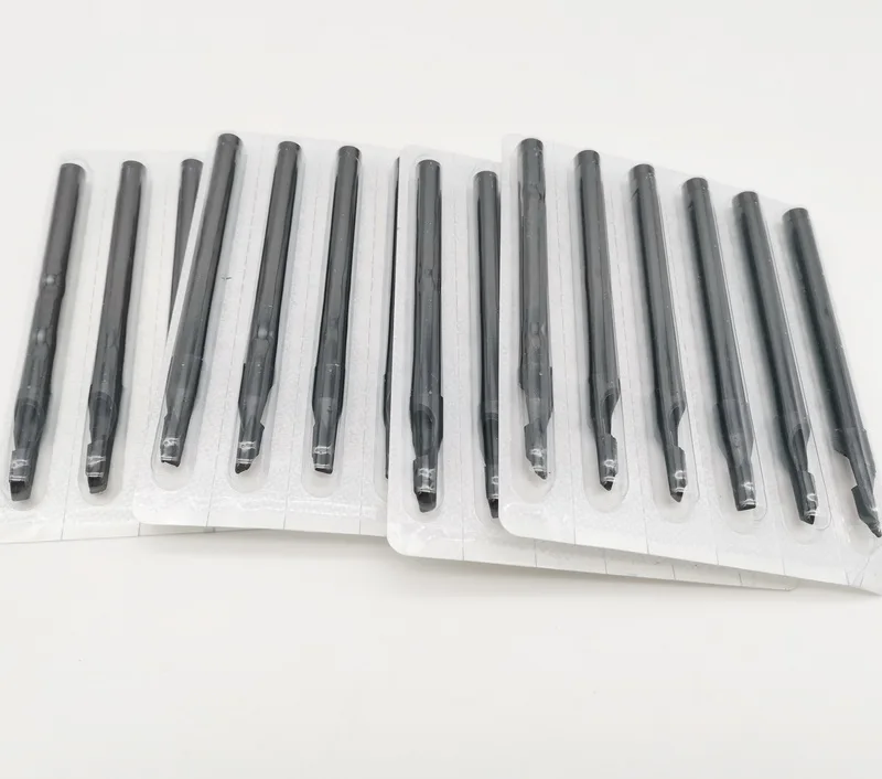 11F 50 шт оборудование для татуировки Одноразовые черные длинные насадки тату