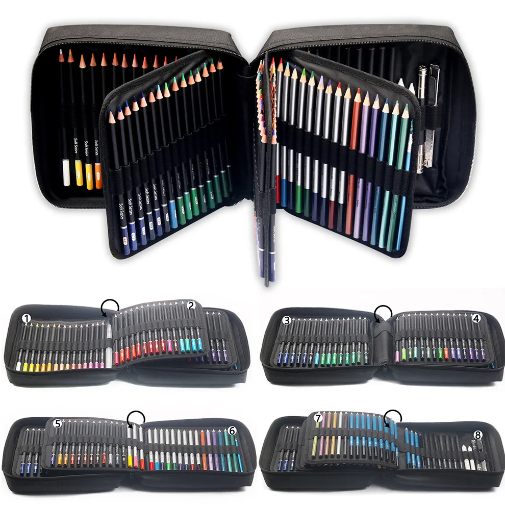 

Art Supplies, 126-Piece Drawing Pencils and Sketch Set , Professional Drawing Kit Includes Graphite, Charcoals ,Zippered Case