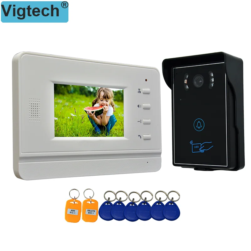 Видеодомофон с ЖК дисплеем 4 3 дюйма и системой ночного видения 700TVL|video door phone|lcd video