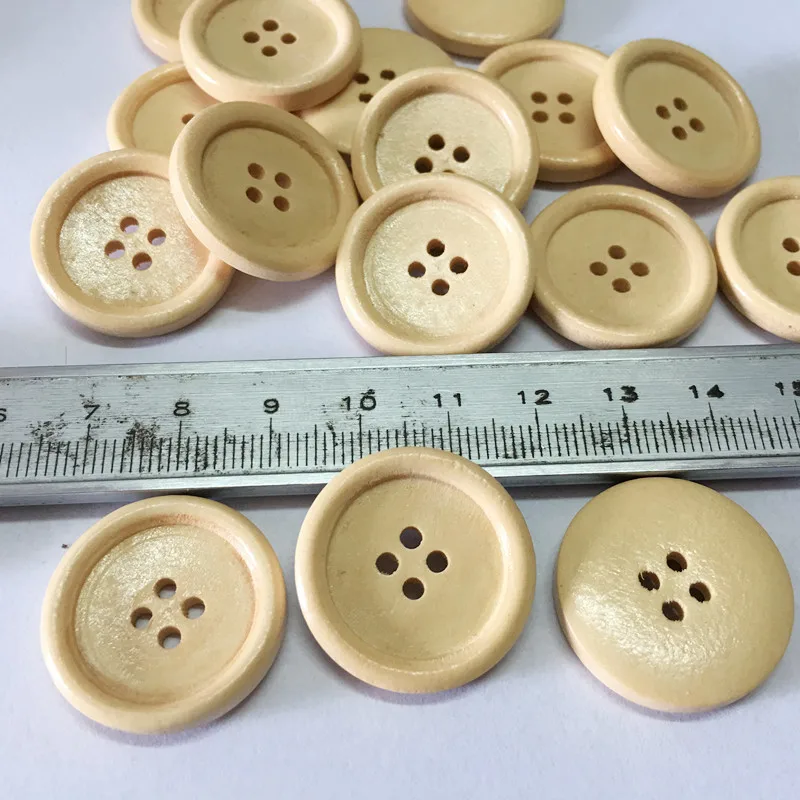 Горячие 10 шт./компл. разнообразные деревянные пуговицы натурального цвета