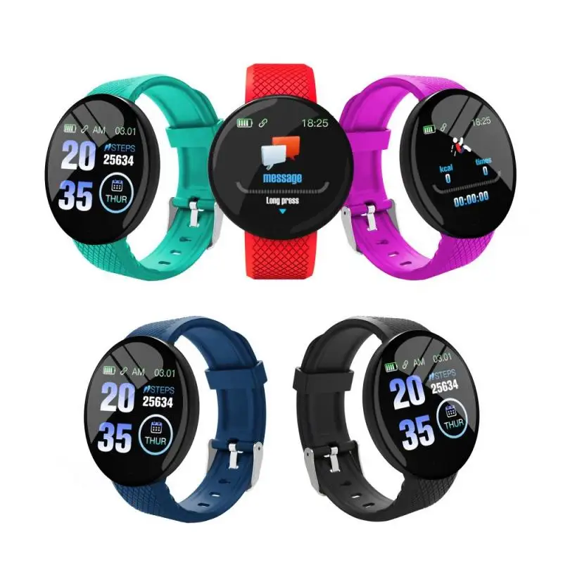 

D18 Smart Watch Men Women Blood Pressure Smartwatch Sport Tracker Pedometer Smart Watches For Android IOS Smartwatch