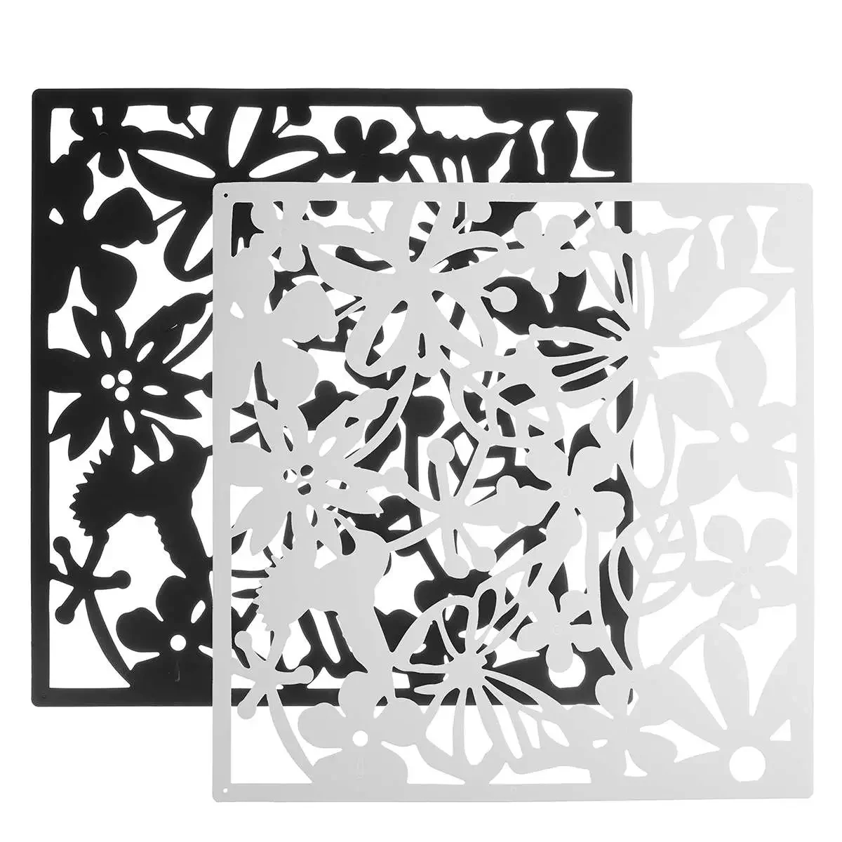 6/9 шт. 40X40CM DIY искусственная Орхидея Бабочка с птицей и цветами висит Экран