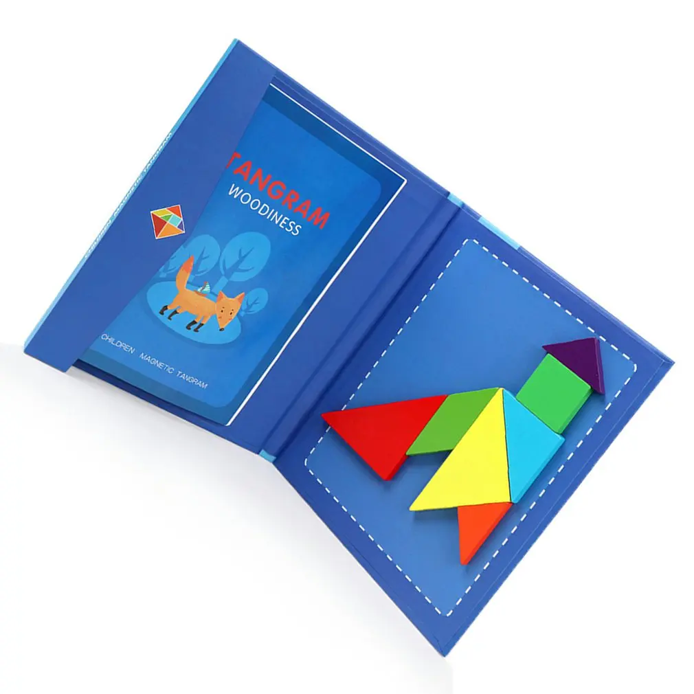 Детские развивающие игрушки деревянный магнитный пазл мозаика игрушка детская