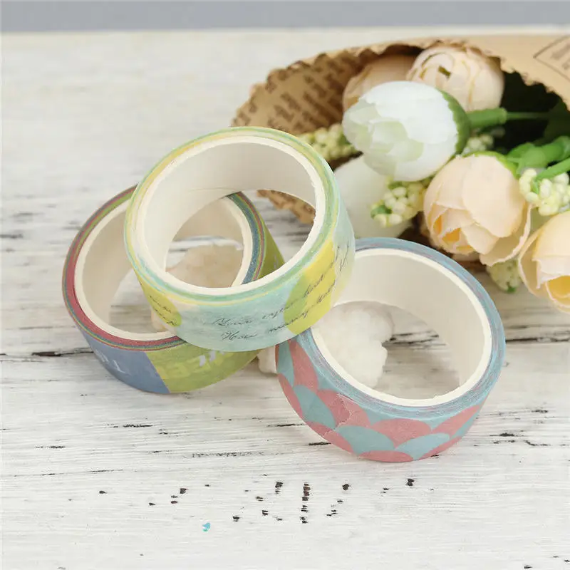 Бумажная клейкая лента васи многоцветные смешанные сообщения DIY дневник