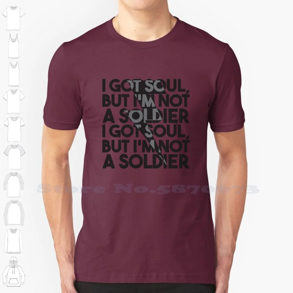 

I'M Not A Soldier Graphic Custom Funny Hot Sale Tshirt The Killers Band Music Battle Born Brandon Flower Black And White