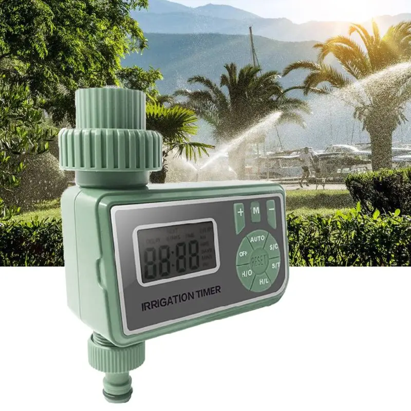

Smart Watering Timer Single Outlet Programmable Large LCD Irrigation Controller Y98E